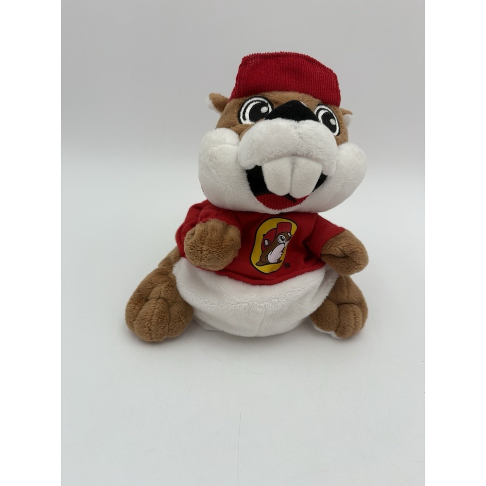 Buc-ee's Beaver Hand Puppet Plush‎ – Mascot Toy with Red Shirt & Hat – Souvenir
